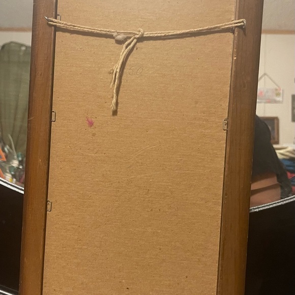 Vintage picture of home with daises. 8w x 17h - Picture 4 of 7